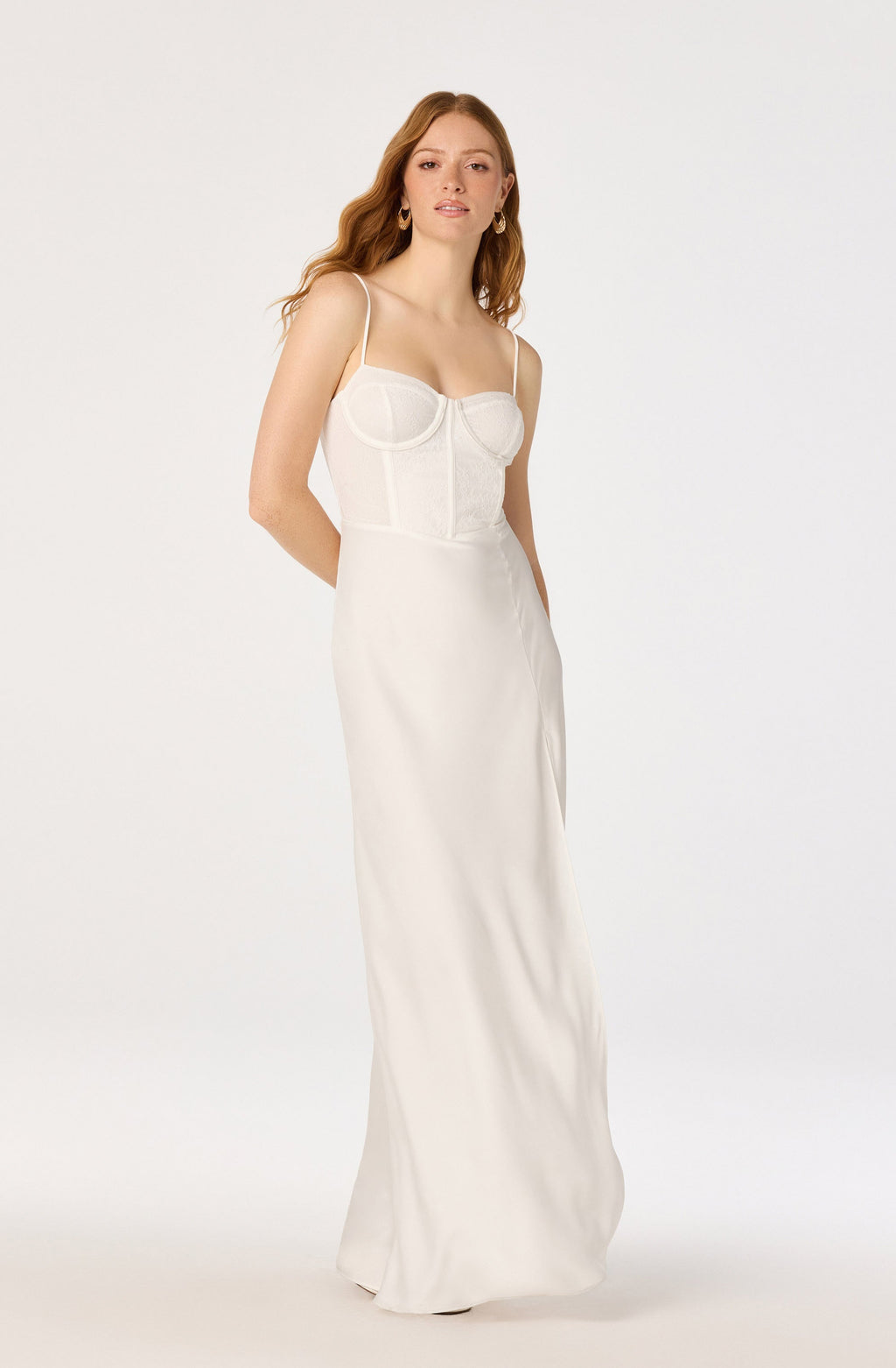 Zinnia Lace Bustier Maxi Gown