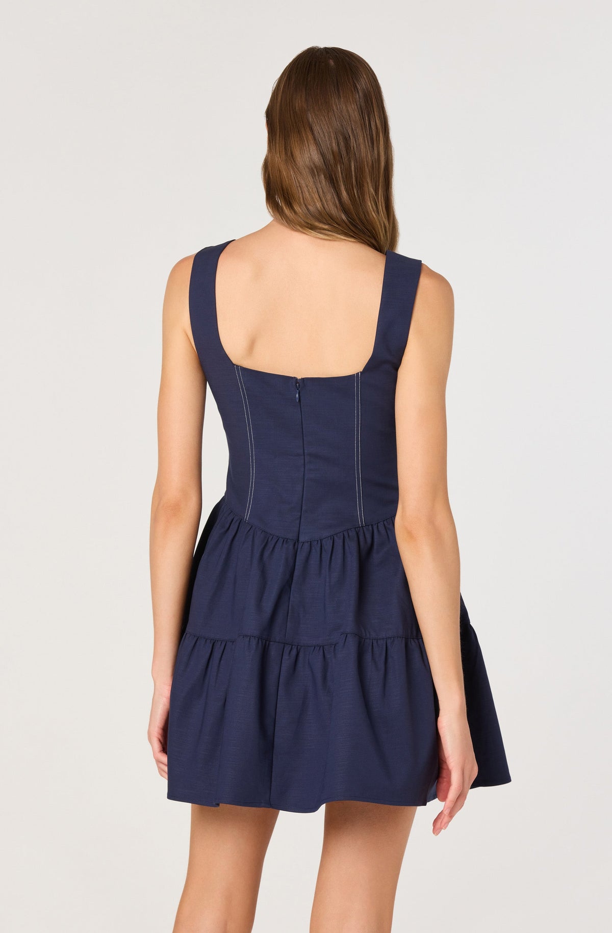 Tiered skirt mini dress