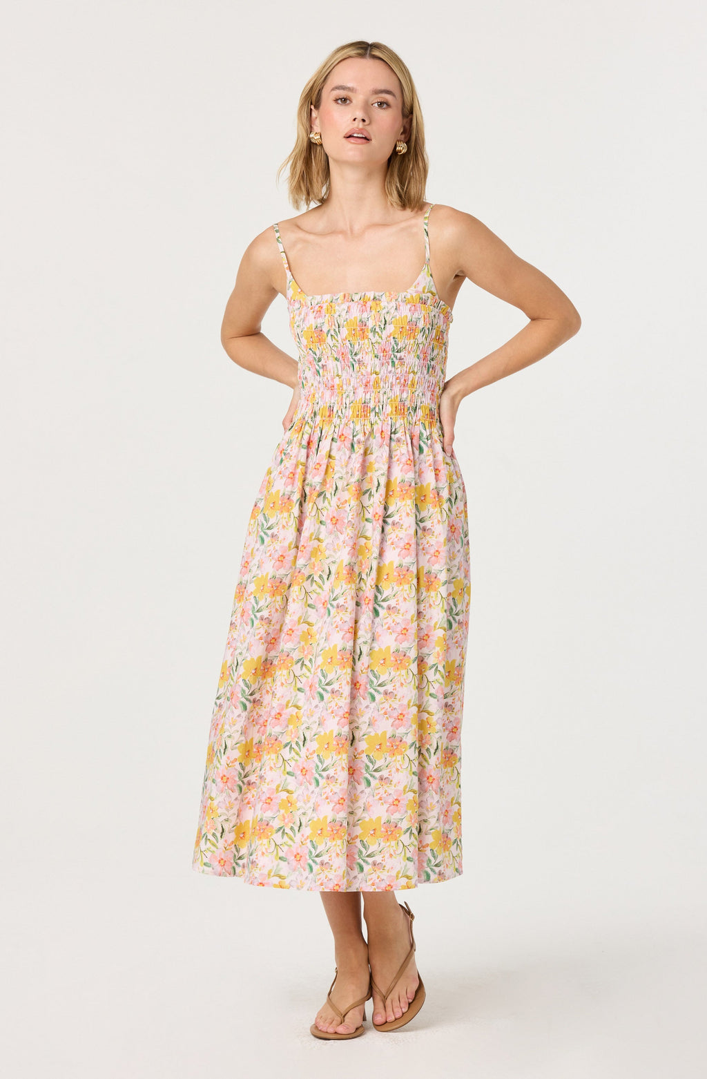 Smocked bust dress