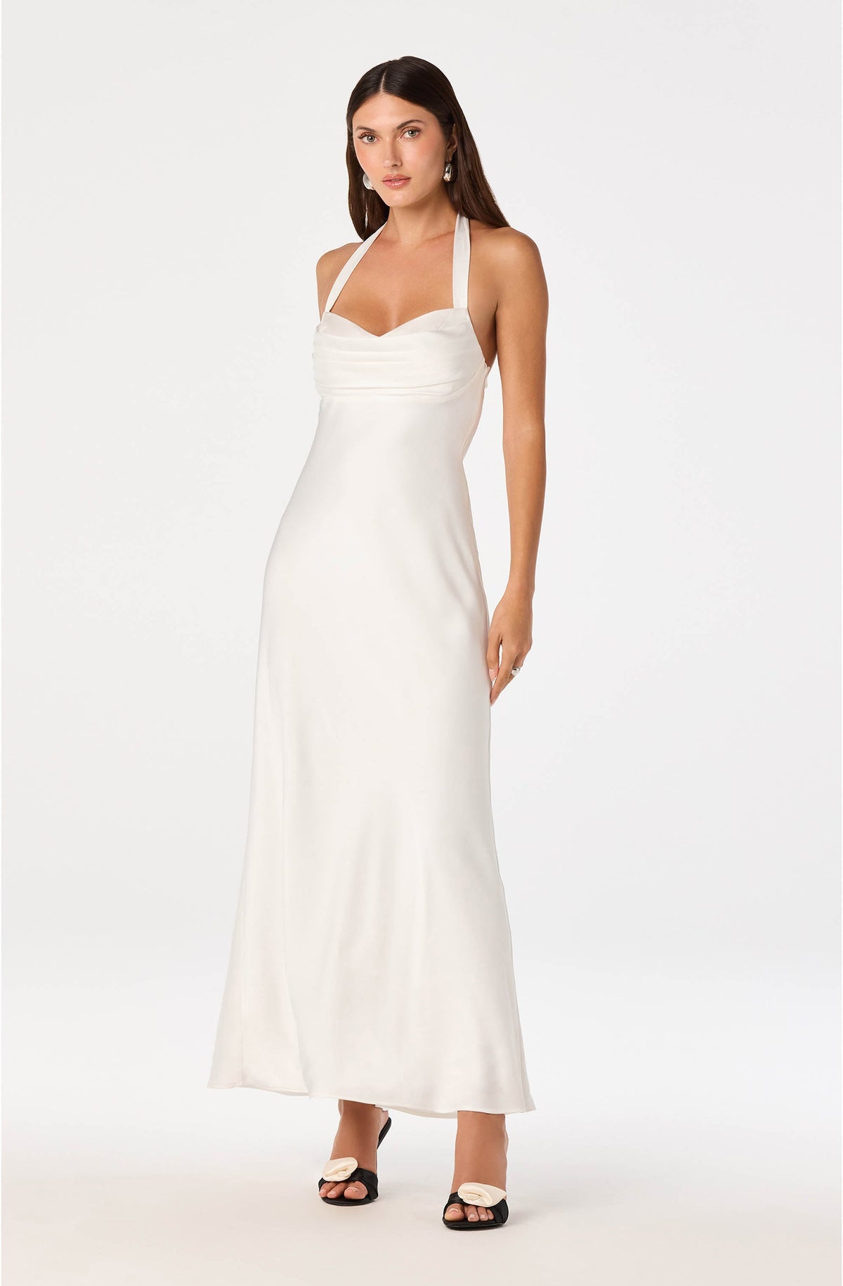 Lara Sweetheart Halter Maxi Dress