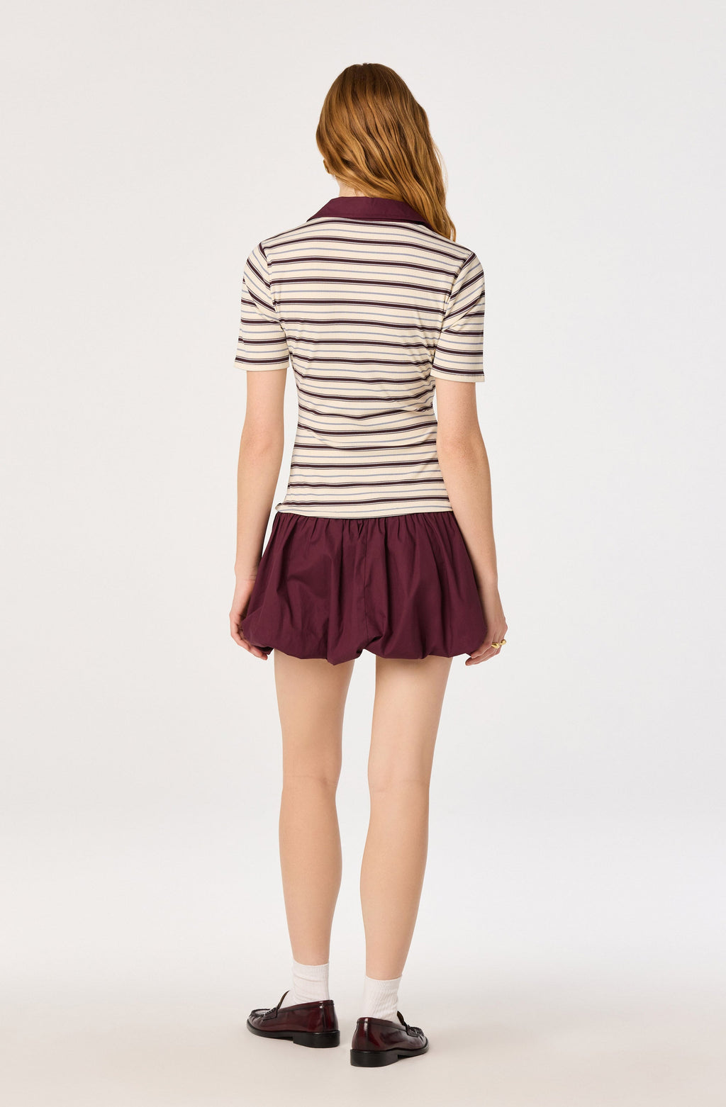 Emmalee Mixed Media Polo Dress