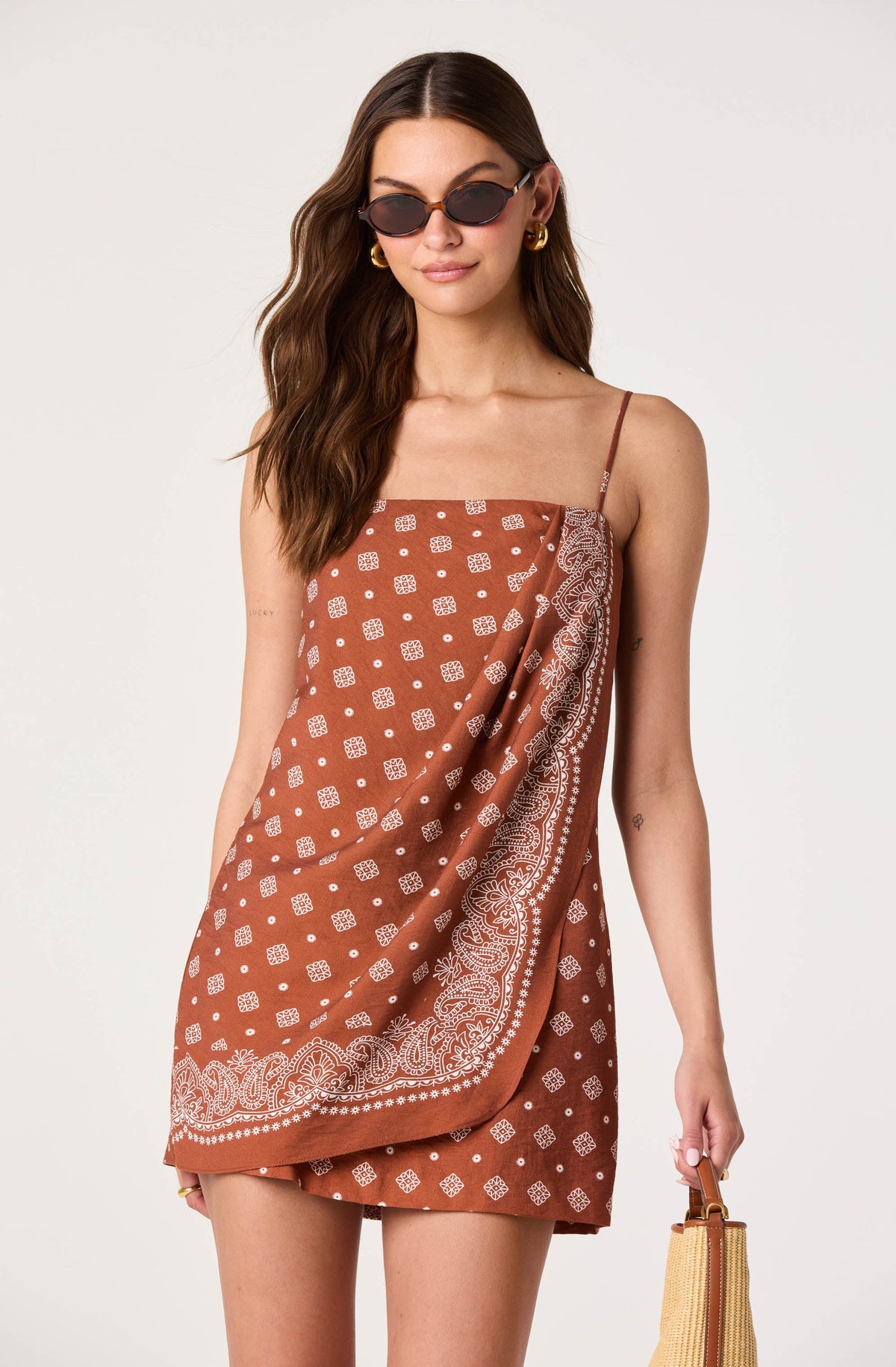 Scarlett Faux Wrap Mini Dress