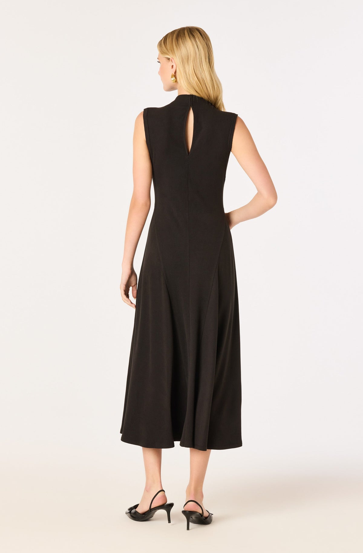 Geraldean Mock Neck Midi Dress