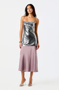 Lumi Sequin Bodice Satin Maxi Dress