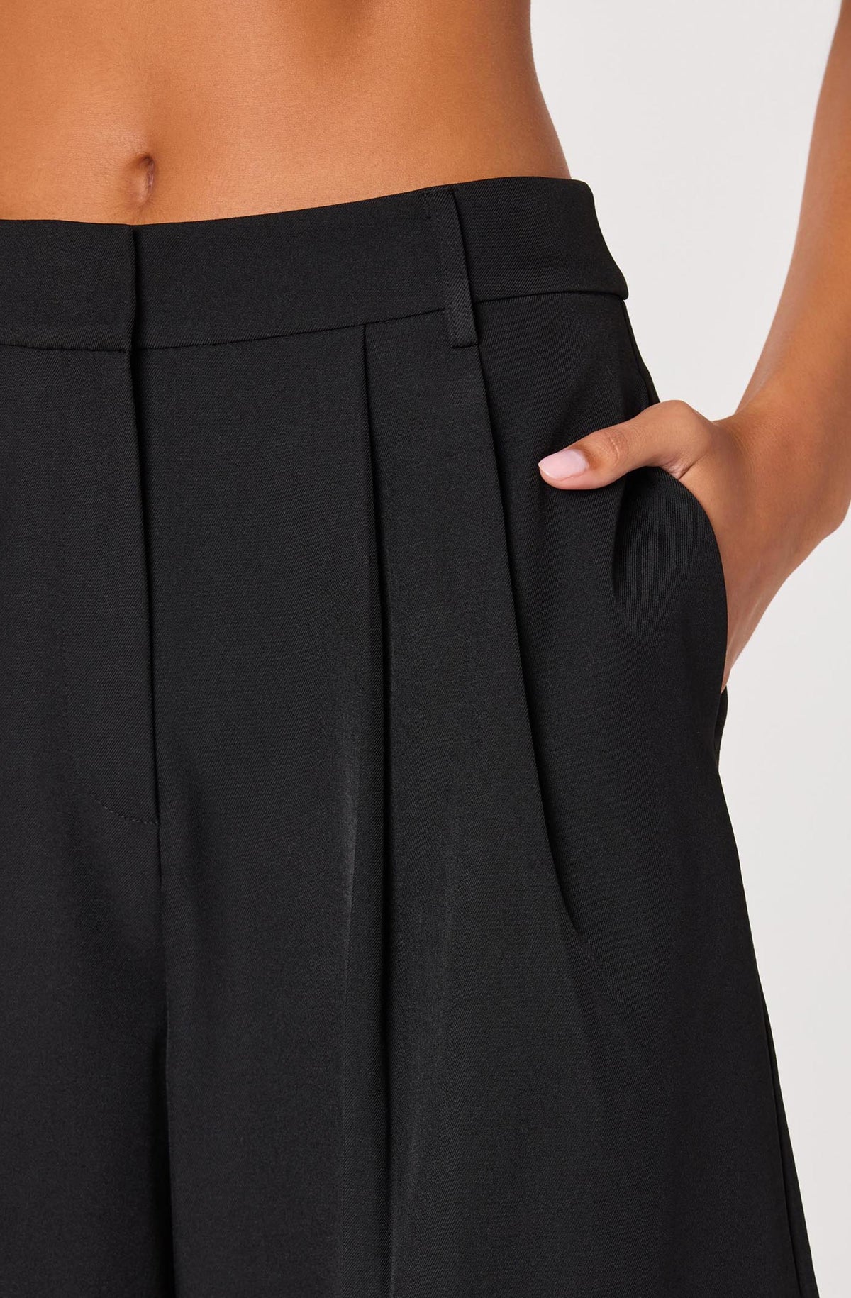 Pleat Front Tailored Bermuda Shorts