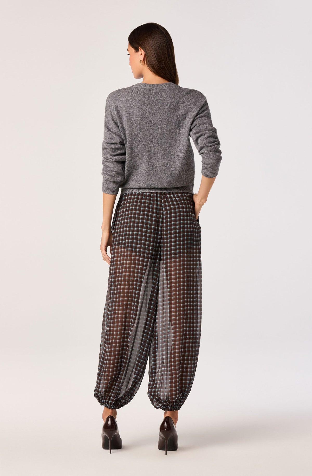 Airen Semi-Sheer Balloon Pants