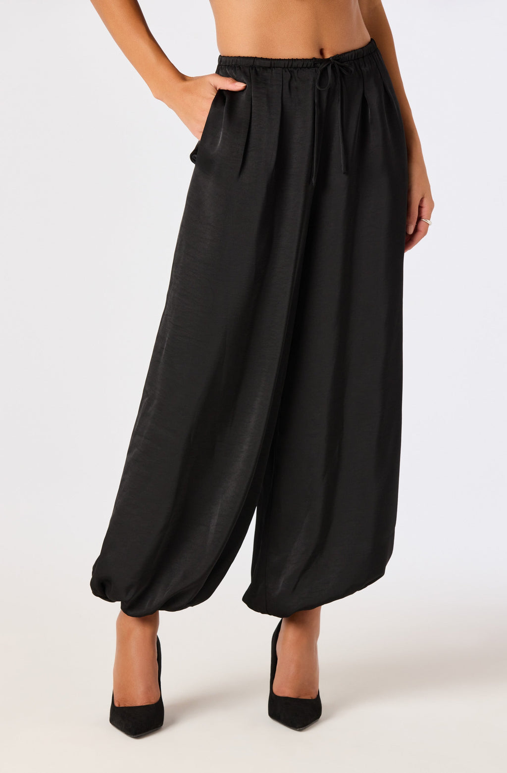 Airen Satin Balloon Pants