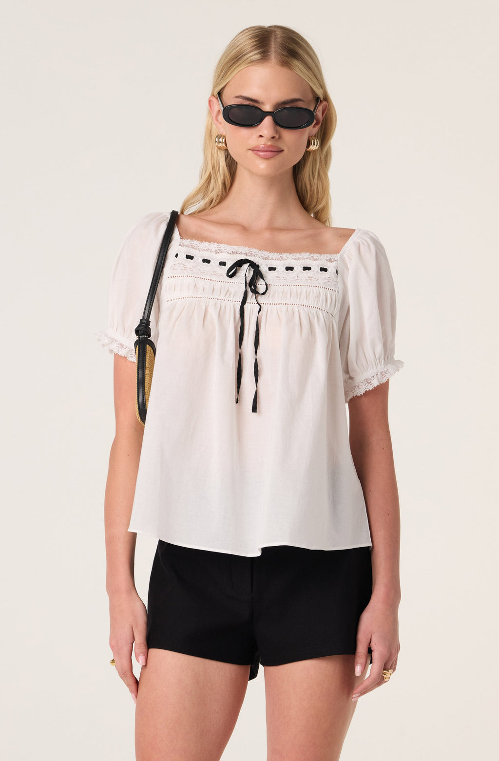 Mariana High-Rise Stretch Mini Shorts