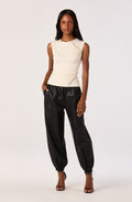 Adity Faux Leather Balloon Pants
