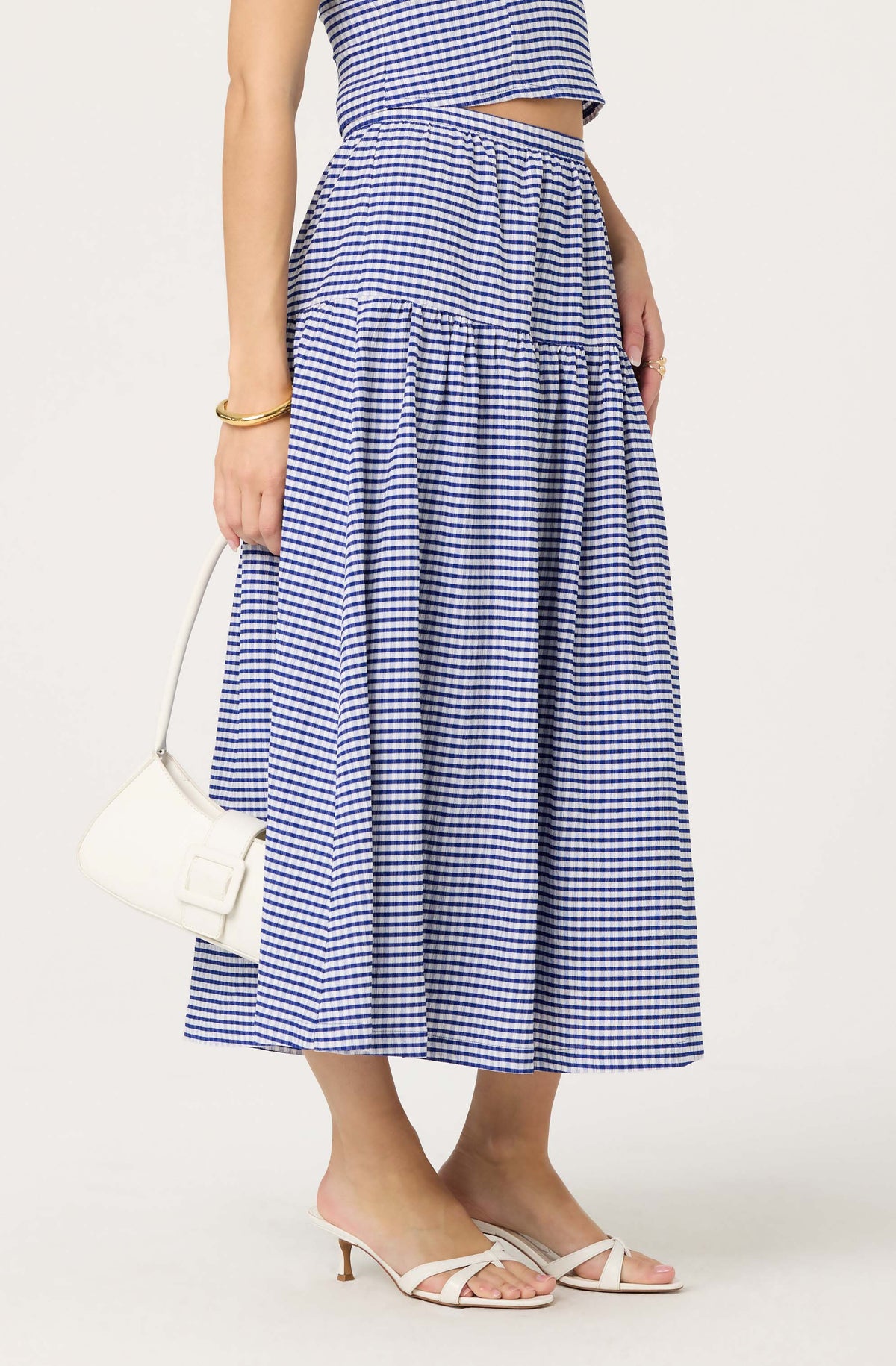 Drop waist full skirt