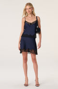 Yulissa Lace Trim Mini Skirt