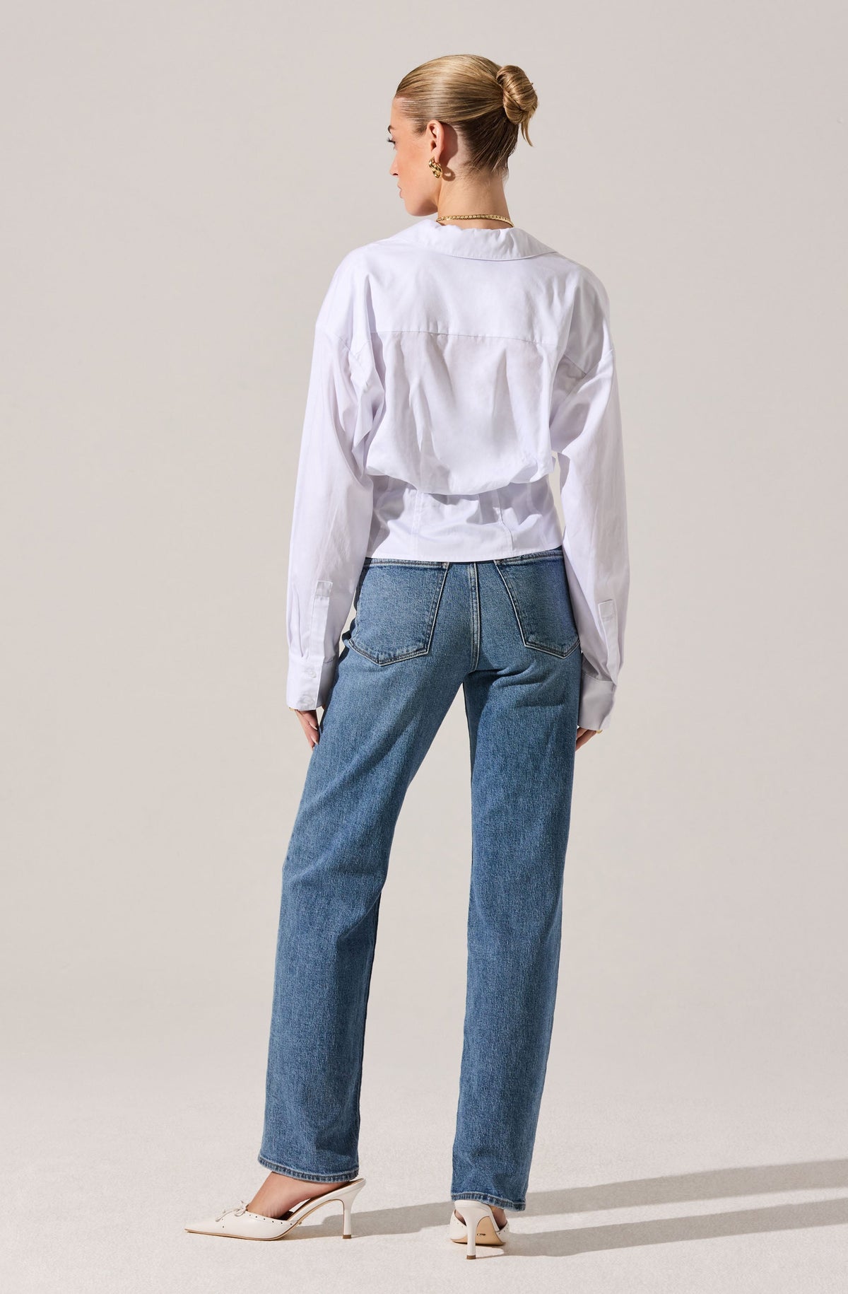 Layered Peekaboo Corset Shirt