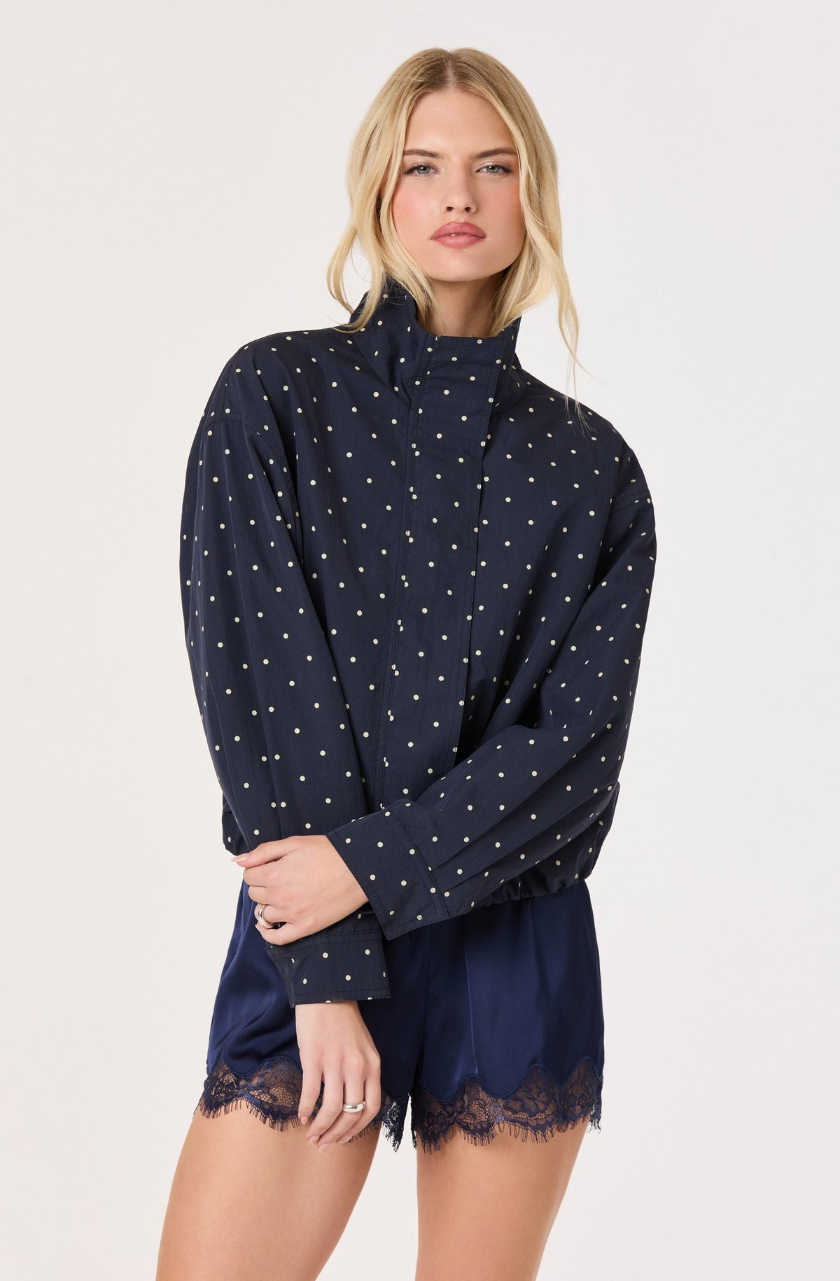 Cooper Funnel-Collar Bomber Jacket
