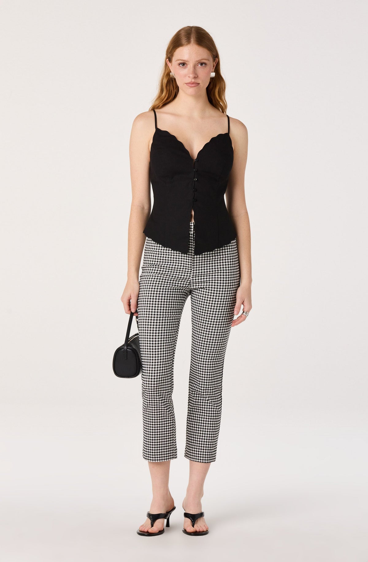 Odette V-Neck Button-Front Tank Top