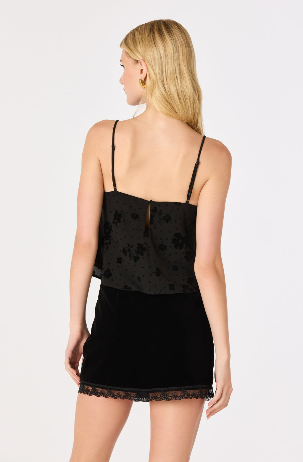 Eudoxia Floral Burnout Velvet Cami