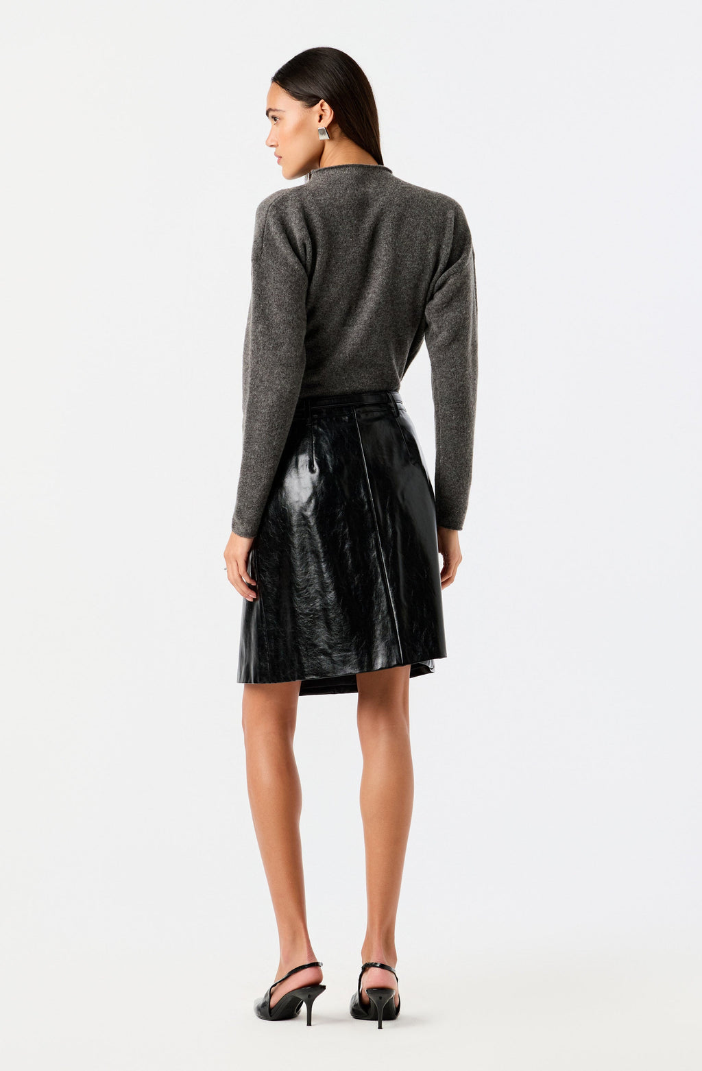 Norma Draped Mock Neck Sweater