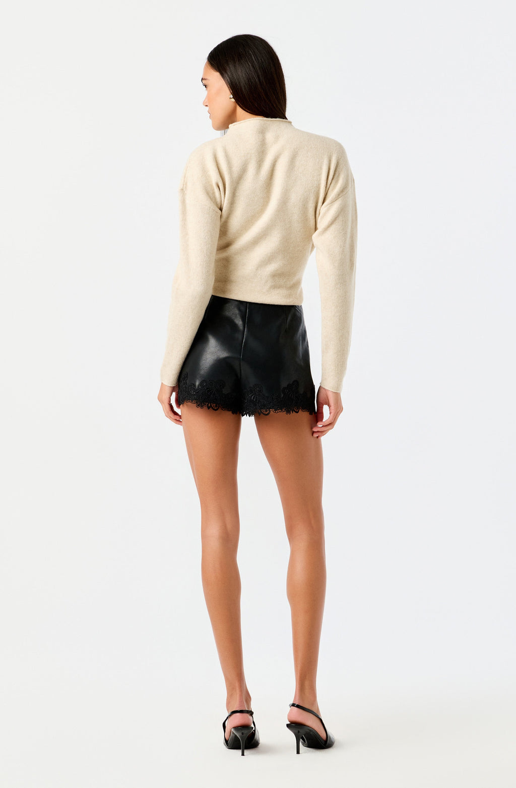 Norma Draped Mock Neck Sweater
