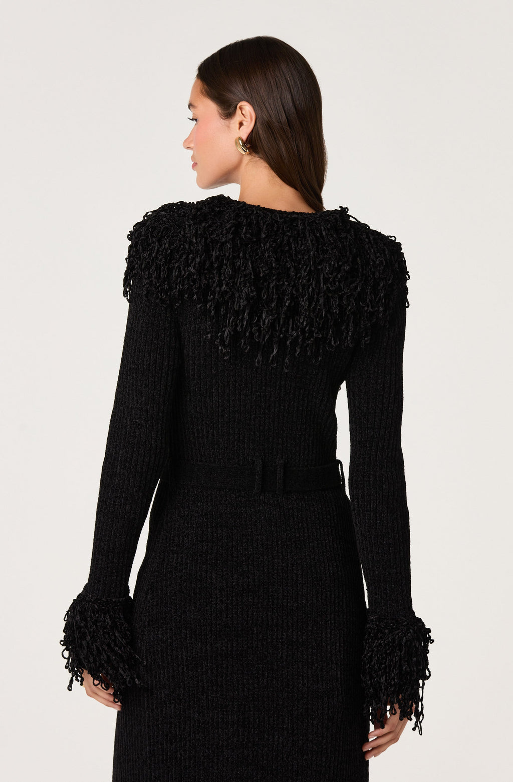 Jadwiga Fringe-Trim Duster Cardigan