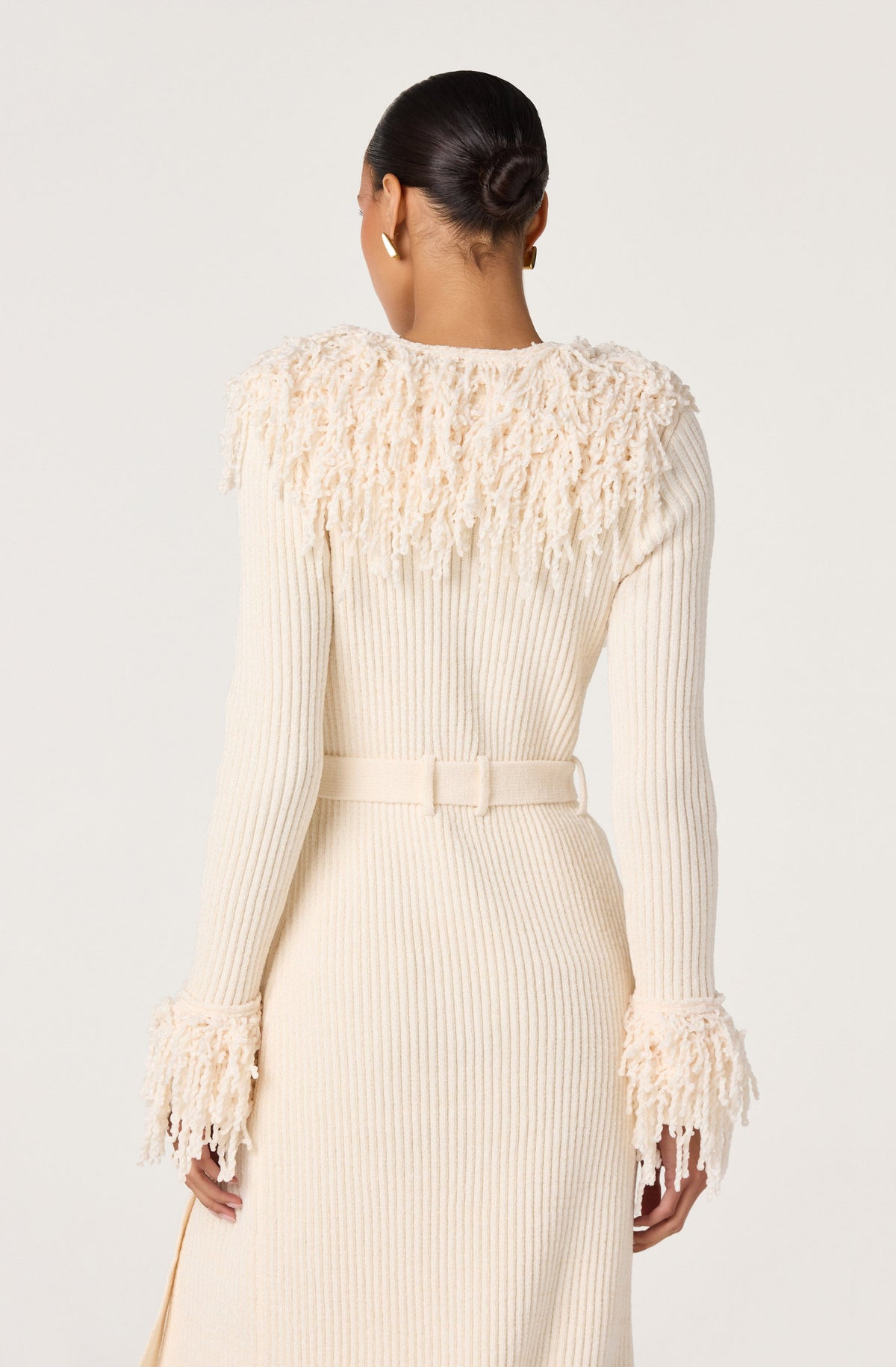 Jadwiga Fringe-Trim Duster Cardigan
