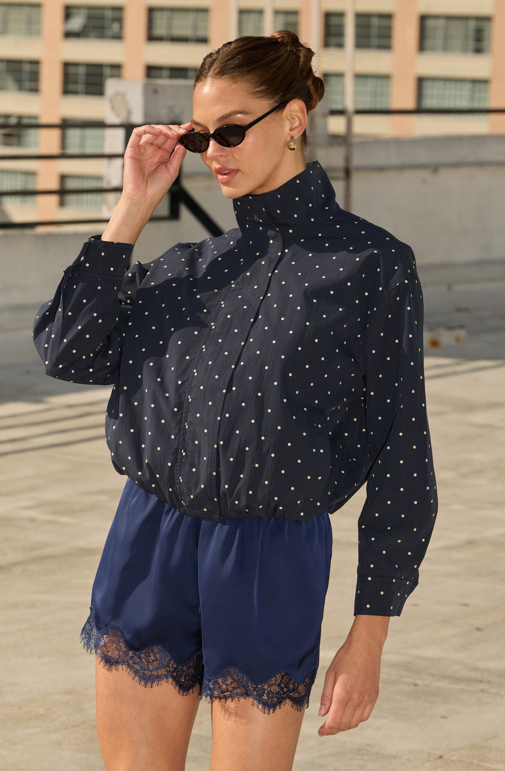 Cooper Funnel-Collar Bomber Jacket
