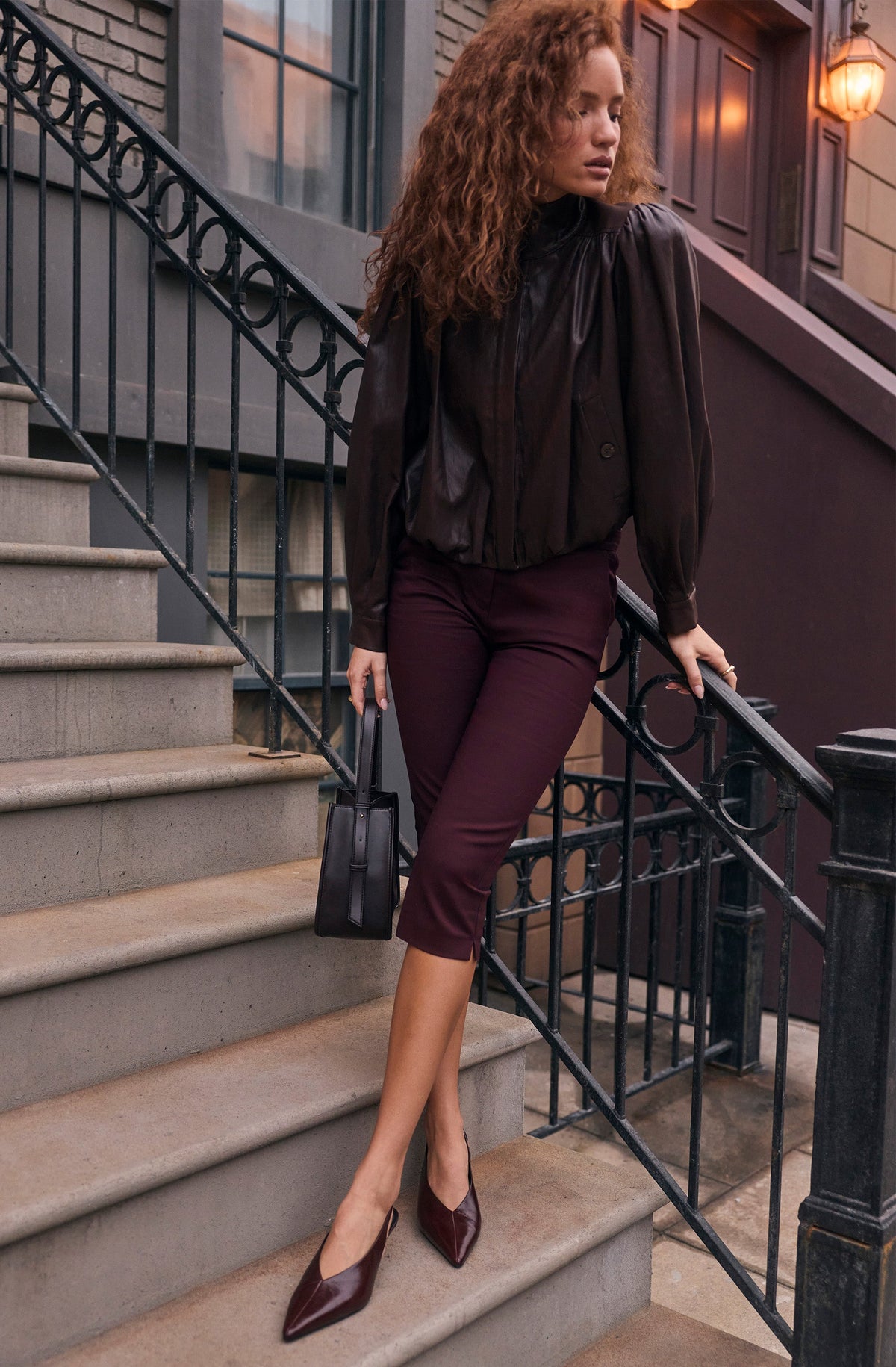 Tonya High-Rise Cropped Pants