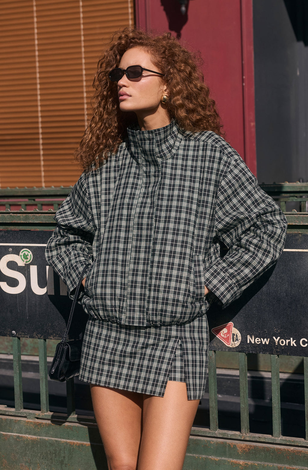 Cooper Funnel-Collar Bomber Jacket